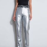 Metallic Stretch Twill Jeans