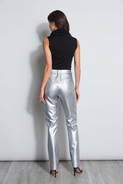 Metallic Stretch Twill Jeans Image 7
