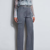 Metallic Cargo Pant