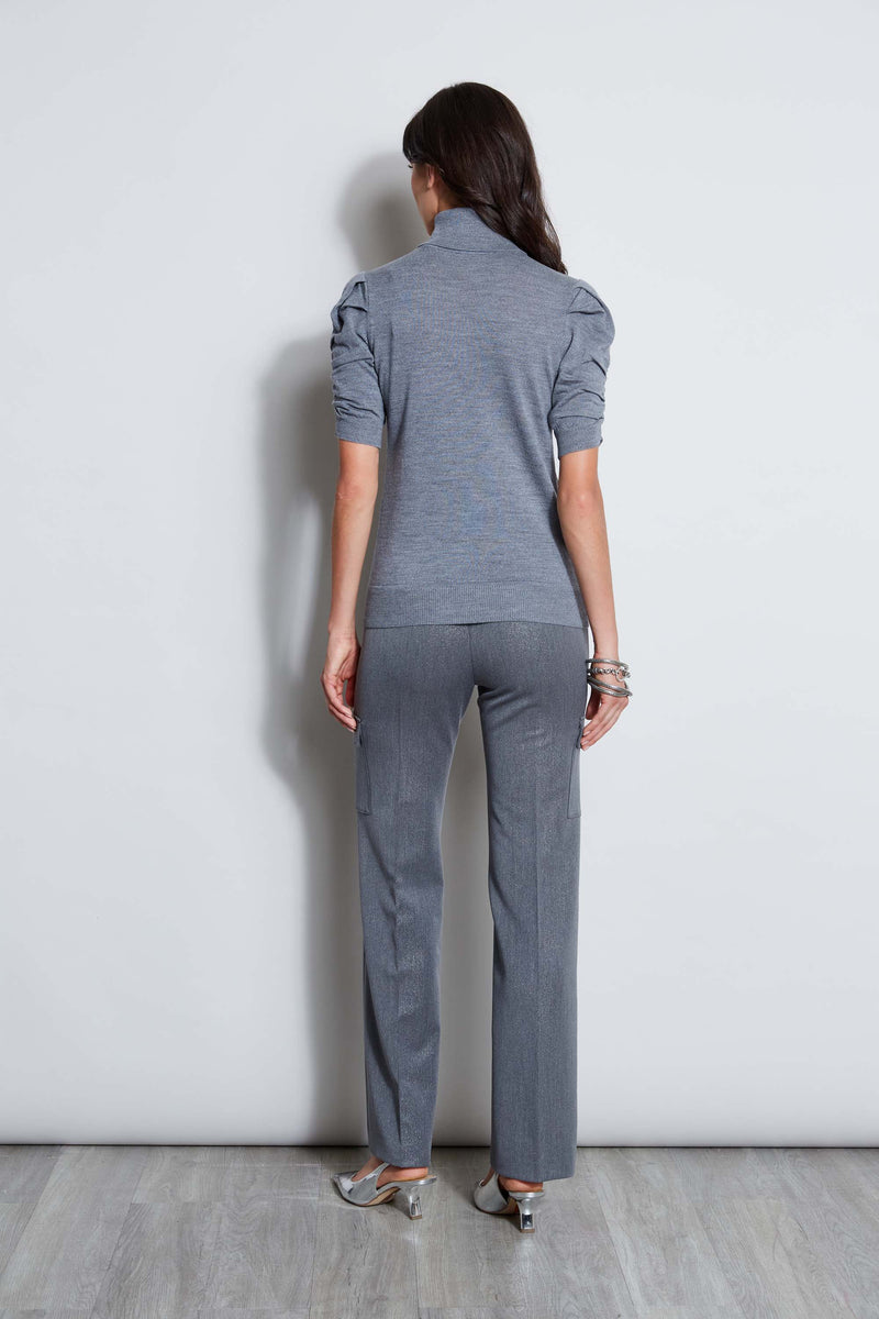 Satin Front Sweater