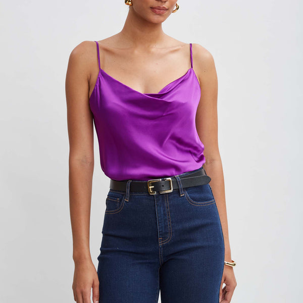 machatt マチャット　SATIN FLARE CAMISOLE machatt マチャット SATIN FLARE CAMISOLE 2色