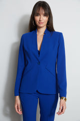 Notched Collar Panel Blazer