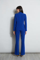 Notched Collar Panel Blazer