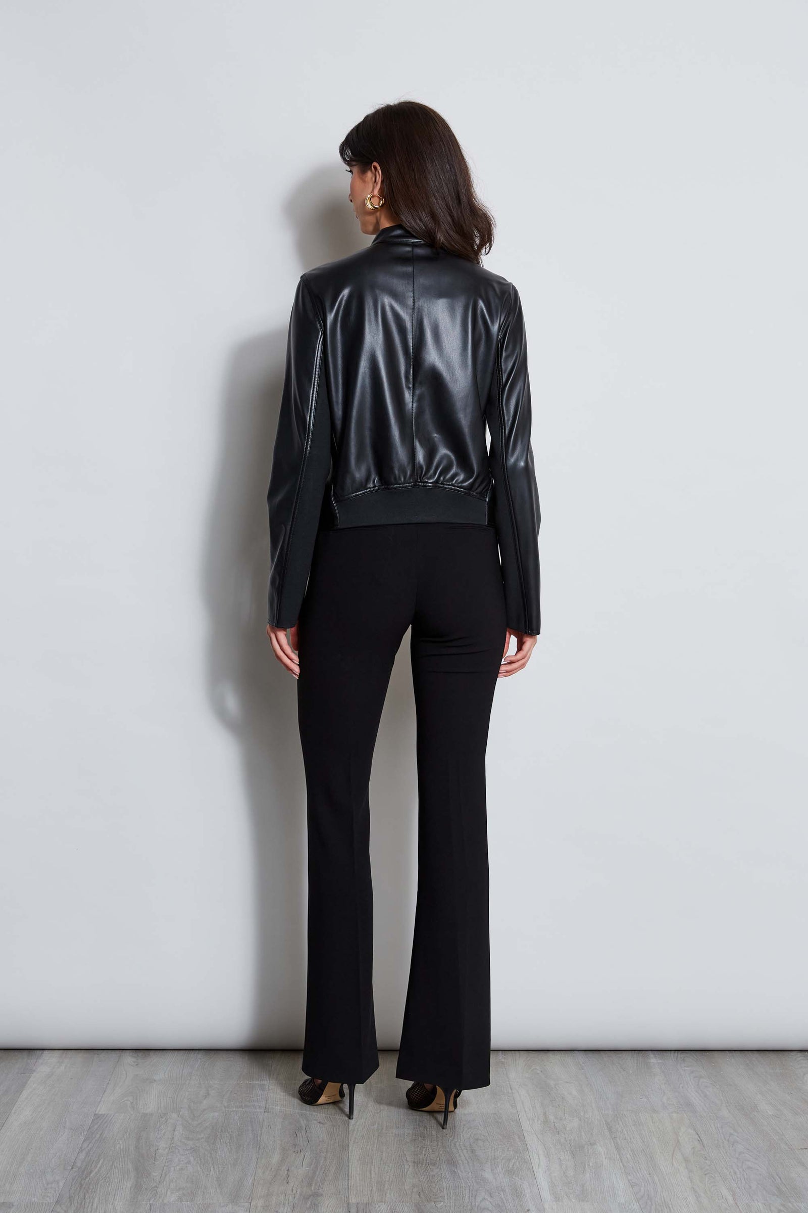T tahari leather jacket deals