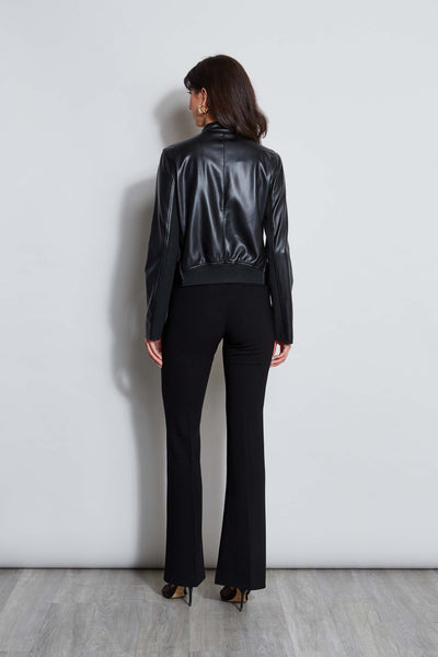 Vegan Leather Moto Jacket Image 4