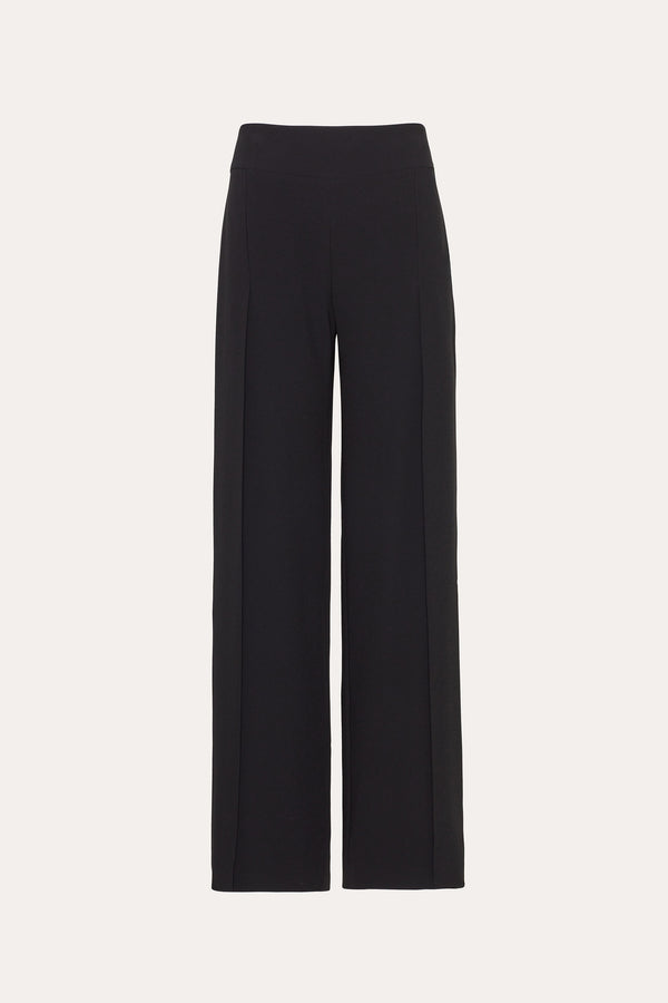 Crepe Overlay Slit Pant
