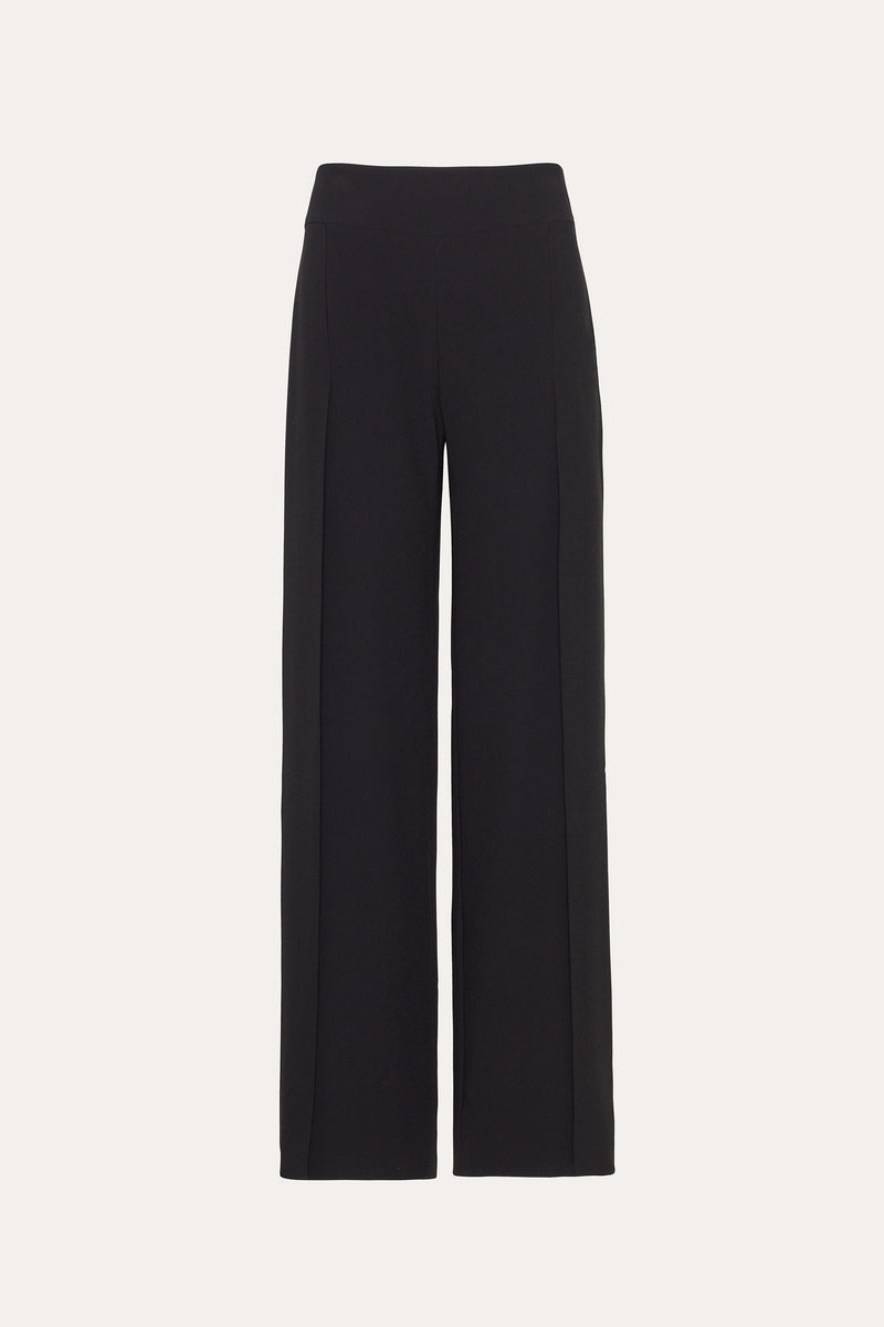 Crepe Overlay Slit Pant