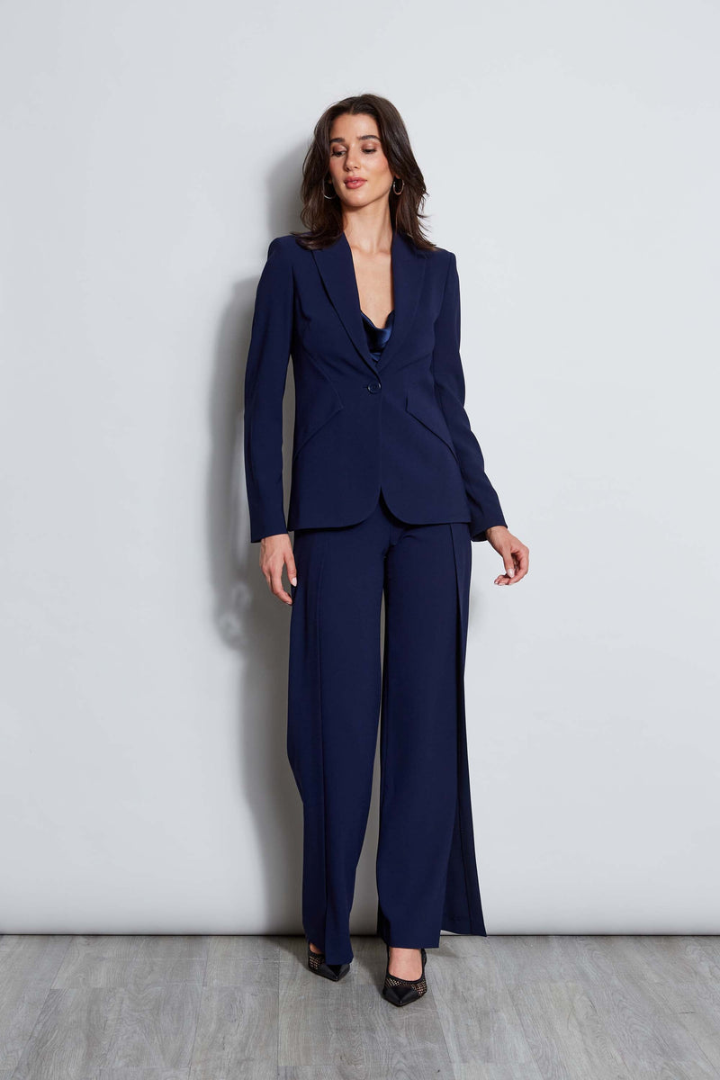 Crepe Overlay Slit Pant - HOLD – Elie Tahari