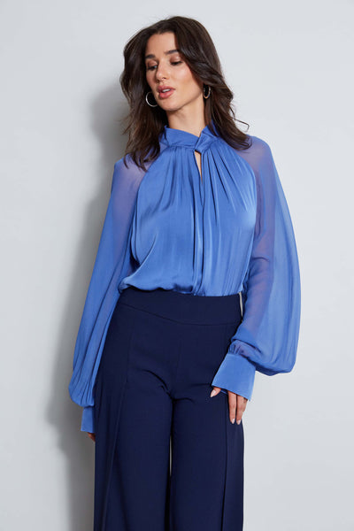 Silk Twist Keyhole Shirt Image 4