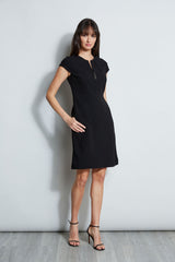 Chain Zip Dart Dress