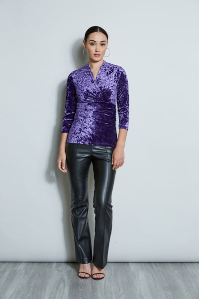 Crushed Velvet Ruched Knit Image 2