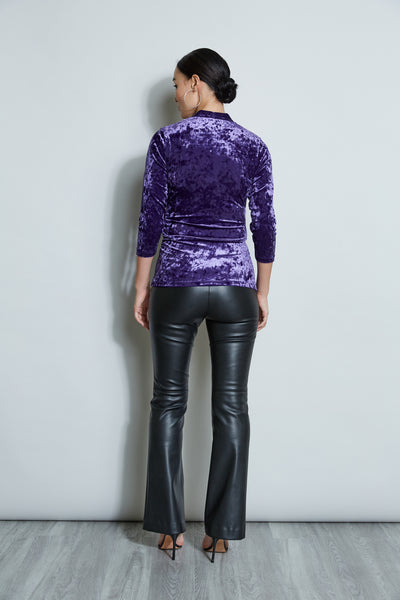 Crushed Velvet Ruched Knit Image 3