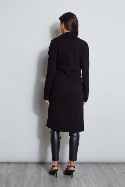 T-Tahari Vegan Leather Knit Jacket Image 4