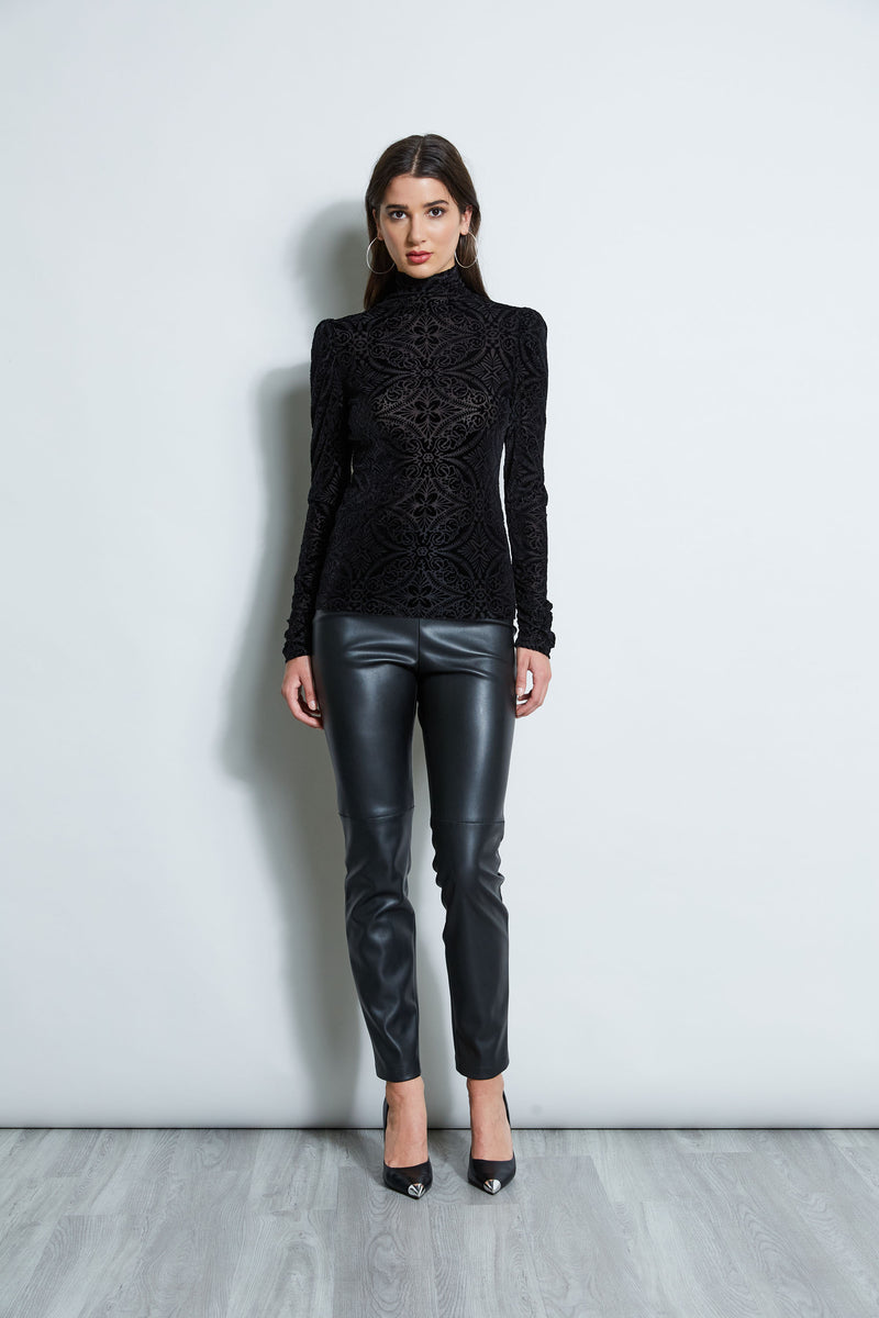 Flocked Velvet Jersey Knit