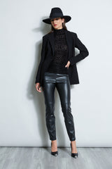 Flocked Velvet Jersey Knit