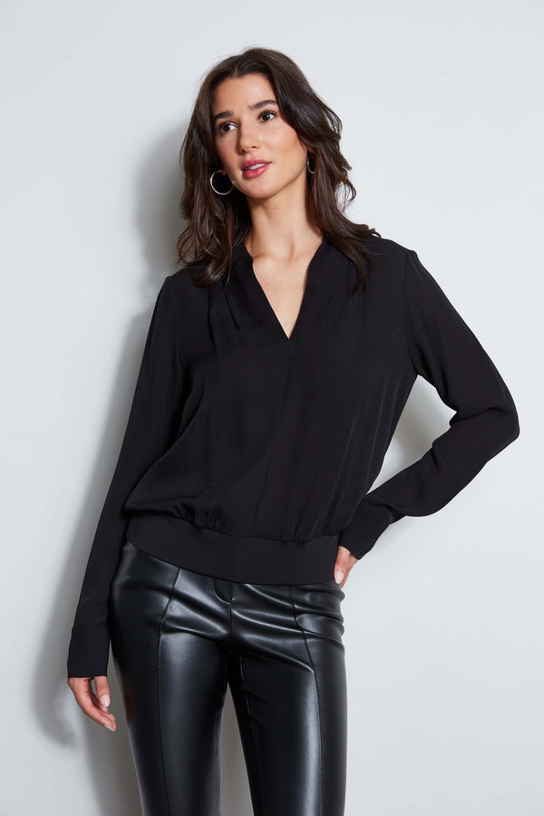 Silk Contour Rib Top