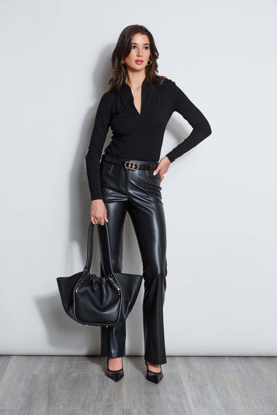 Pleated Neck Knit Image 2