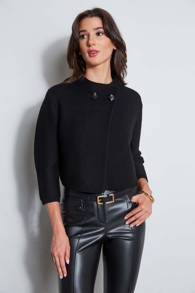Two Button Wool Sweater Image 1