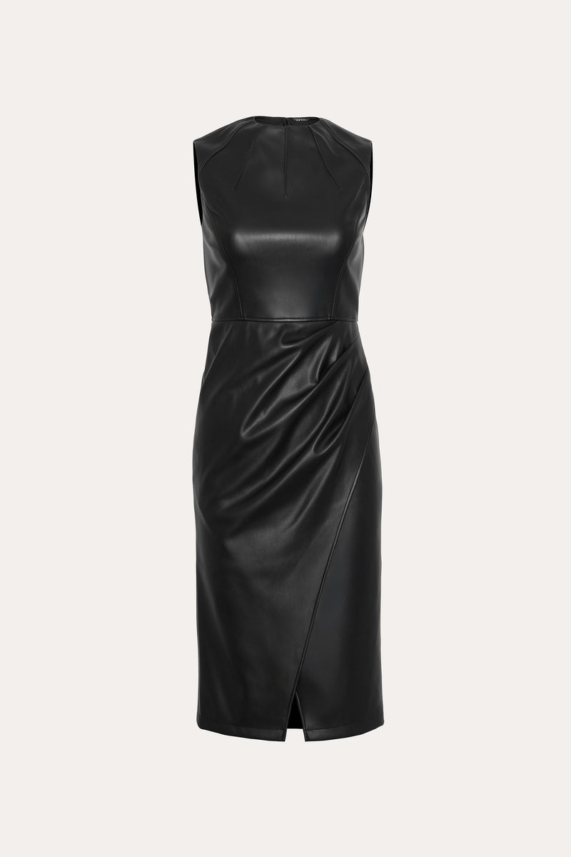 Vegan Leather Dress Black / 12 Vegan Leather Dress Black / 12