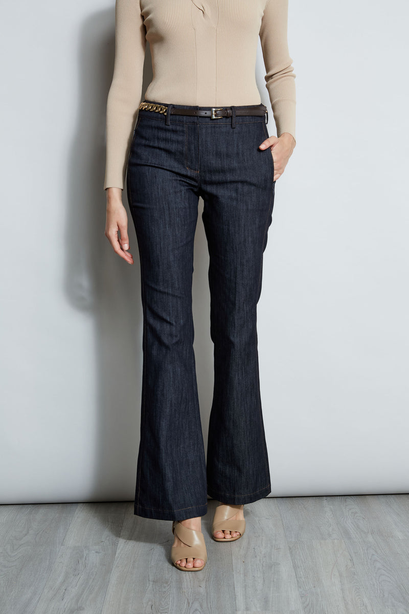 Flared - Black Flared jeans / S  White flare pants, Khaki pants women,  Women jeans