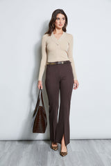 Slit Front Knit Pant