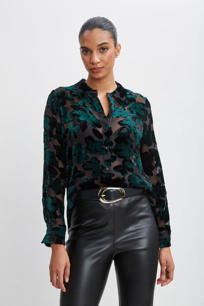Burnout Velvet Shirt Image 1