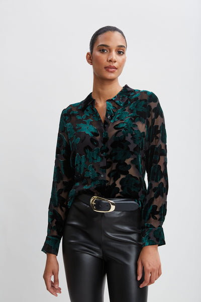 Burnout Velvet Shirt Image 5