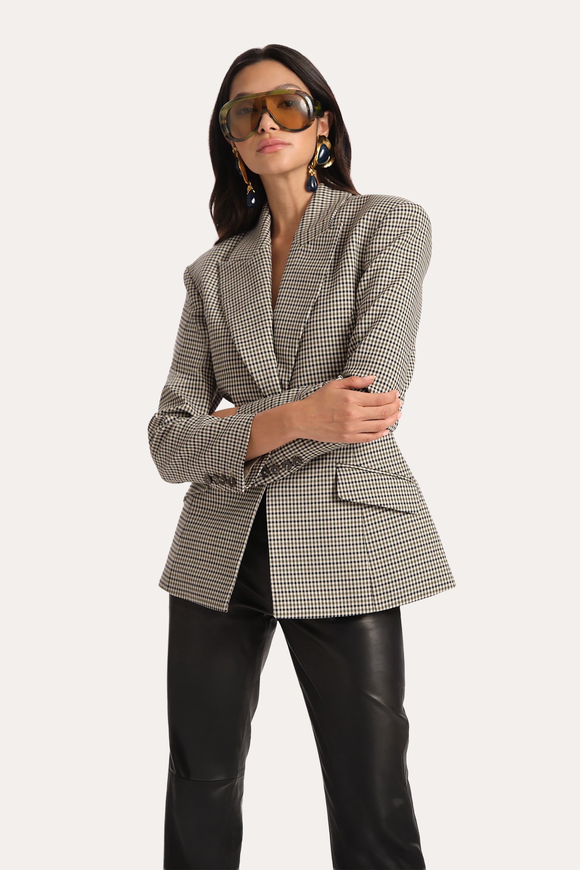 Lena Italian Plaid Jacket