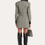 LOUISA ITALIAN PLAID MINI SKIRT in plaid