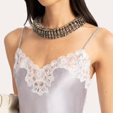 Bria Silk Lace Slip Dress