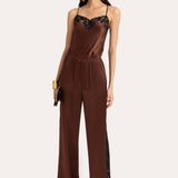 Cecilia Silk Lace Jumpsuit