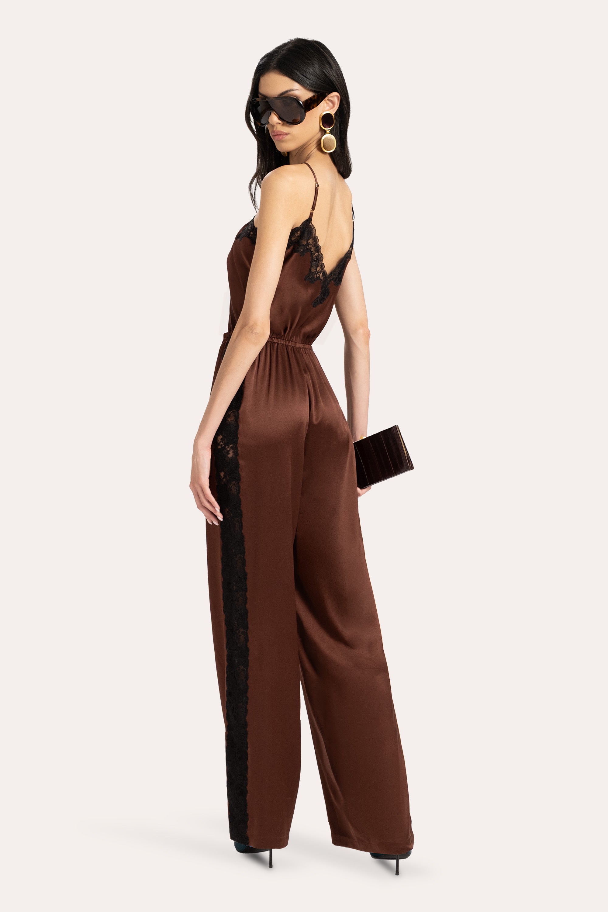 Cecilia Silk Lace Jumpsuit