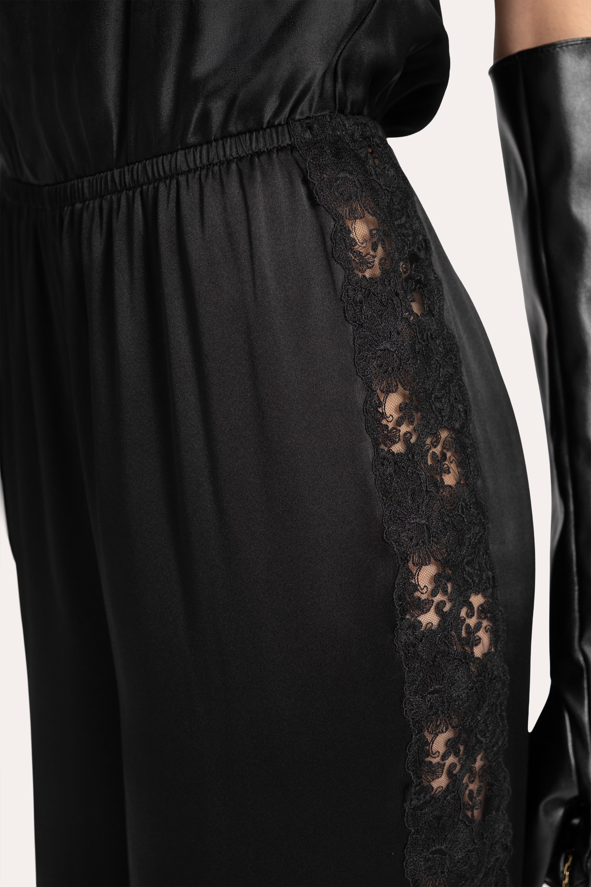 Cecilia Silk Lace Jumpsuit