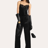 Cecilia Silk Lace Jumpsuit