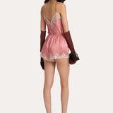 Carly Silk Lace Romper