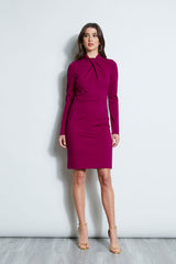 Twist Knit Long Sleeve Dress