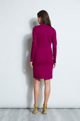 Twist Knit Long Sleeve Dress