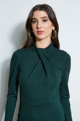 Twist Knit Long Sleeve Dress