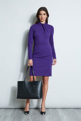 Twist Knit Long Sleeve Dress
