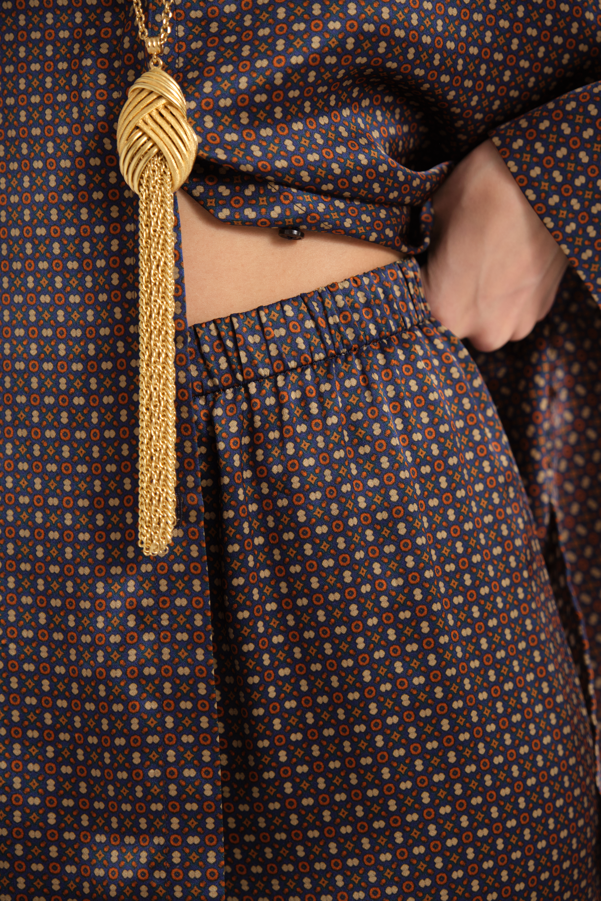 Gabrielle Reversible Silk Pants
