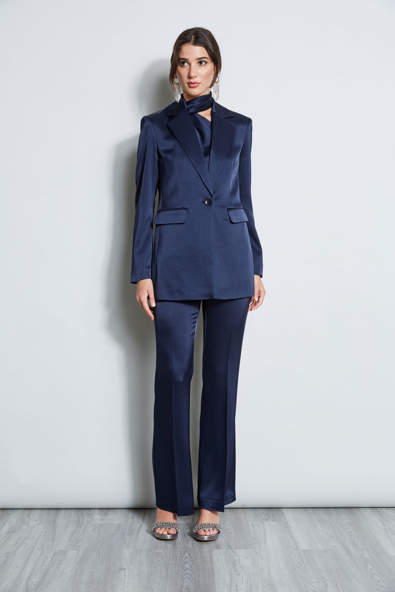 Satin Boyfriend Blazer Elie Tahari