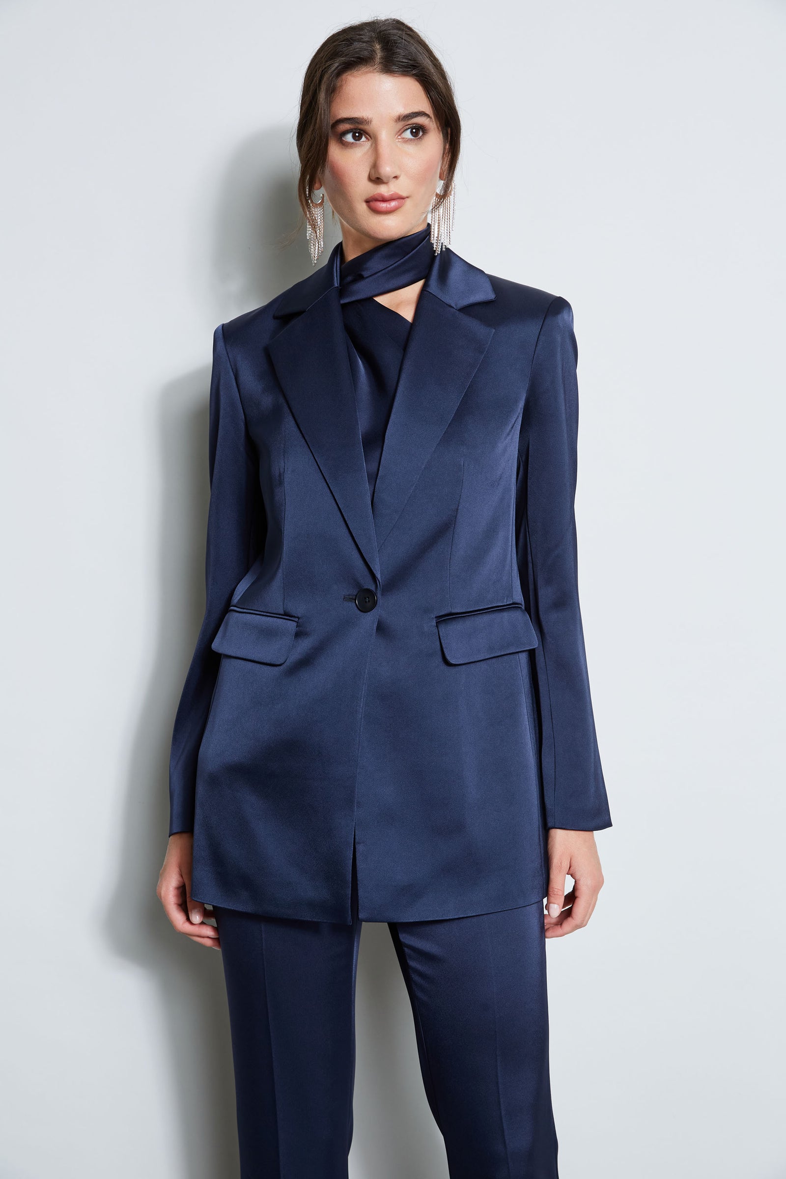 Satin Boyfriend Blazer – Elie Tahari