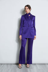 Satin Fit & Flare Pant