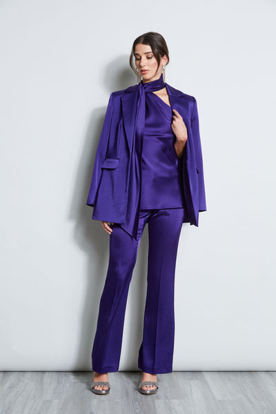 Satin Boyfriend Blazer Image 4