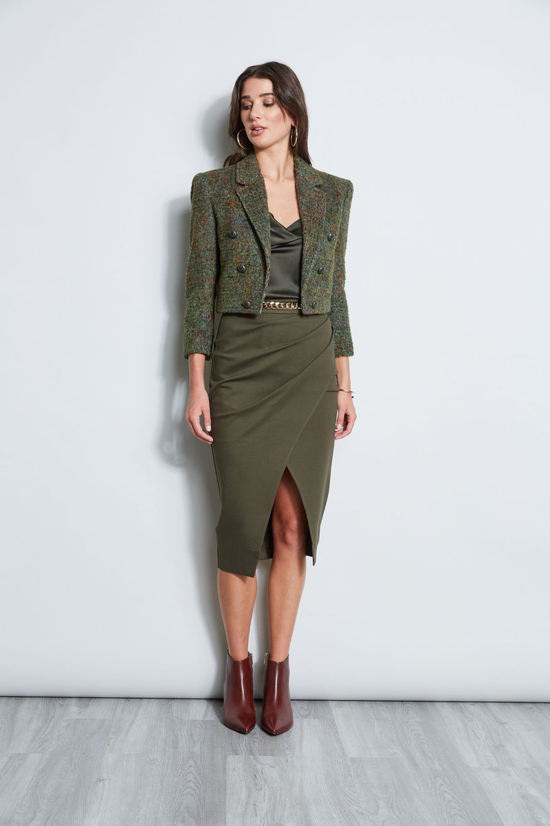 Midi Knit Wrap Skirt – Elie Tahari