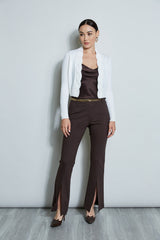 Cropped Cable Cardigan