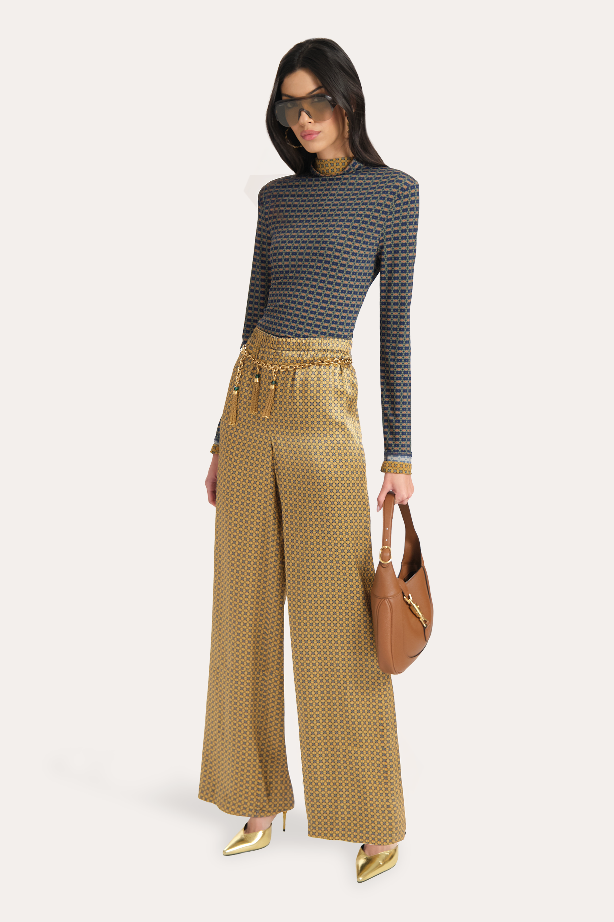 Gabrielle Reversible Silk Pants
