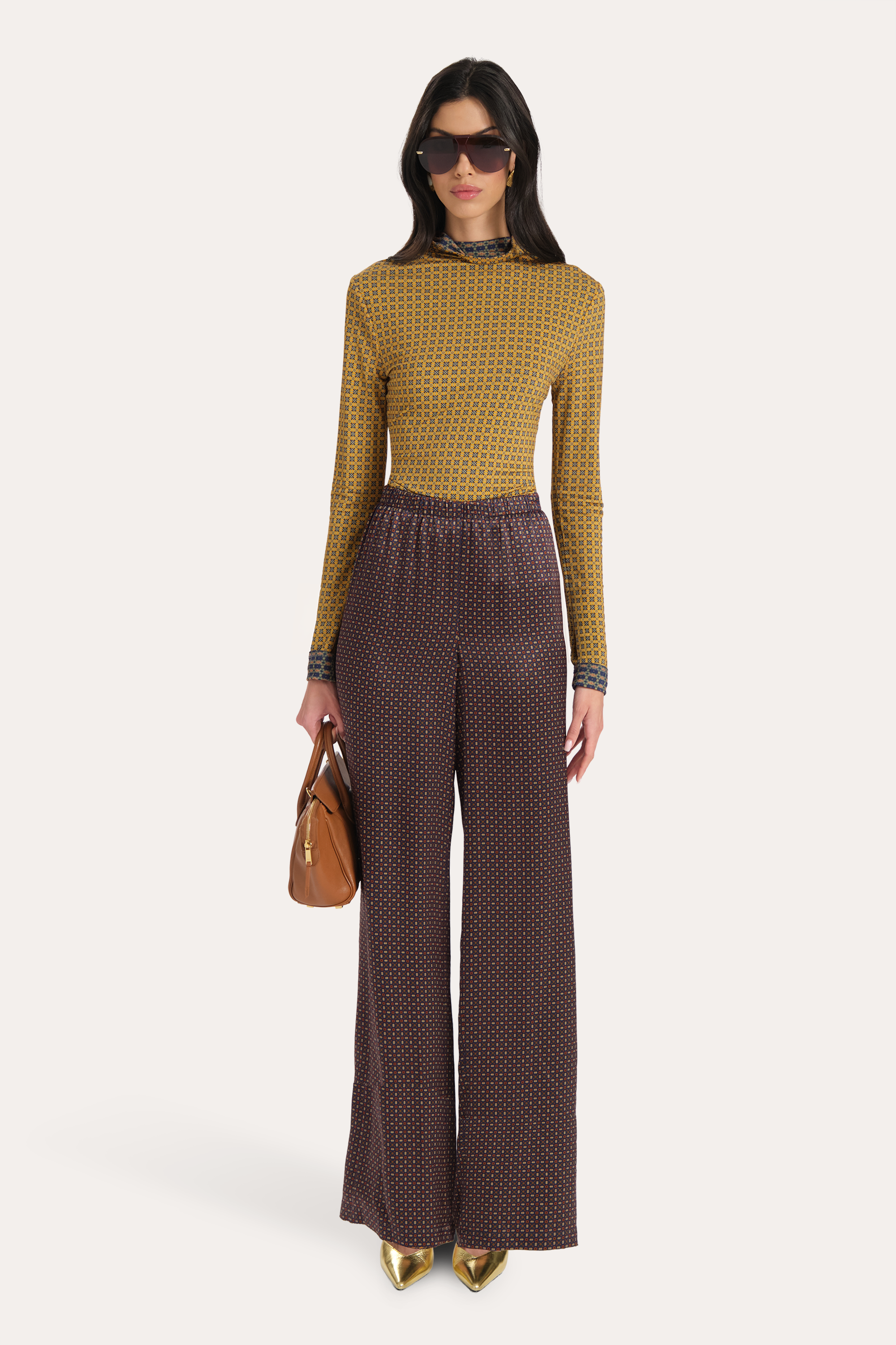 Gabrielle Reversible Silk Pants