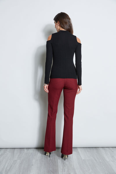 Cold Shoulder Mock Neck Sweater Image 4