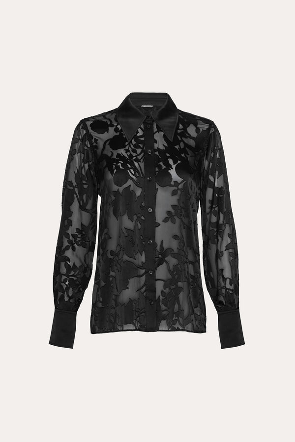 Satin Burnout Shirt